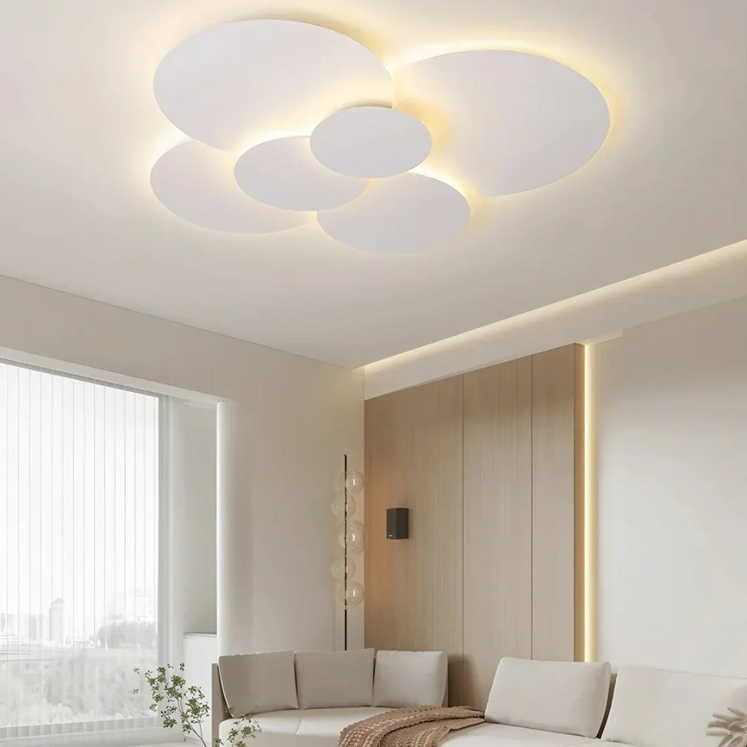 Minimalistyczna okrągła lampa sufitowa – widok produktu 18 | Nuvira Home