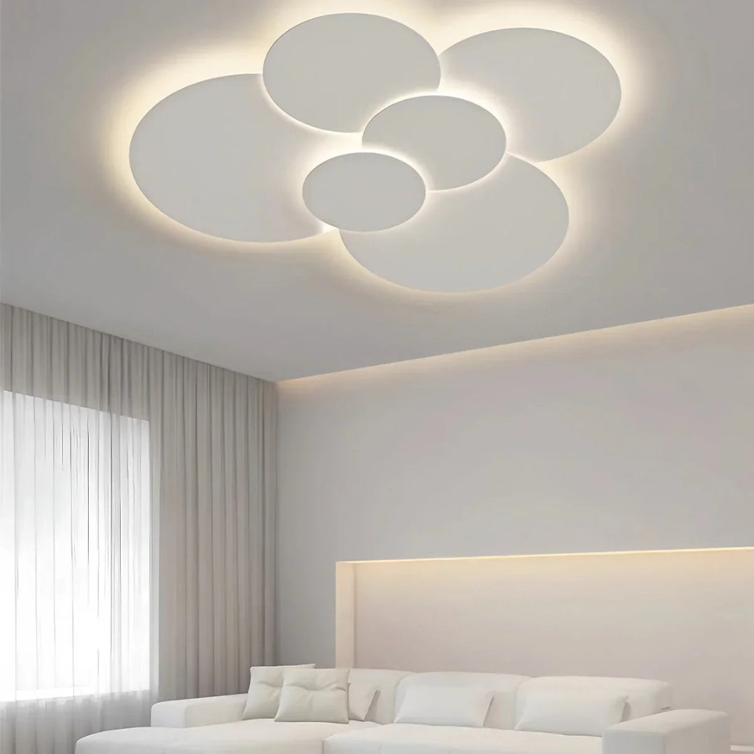 Minimalistyczna okrągła lampa sufitowa – widok produktu 19 | Nuvira Home