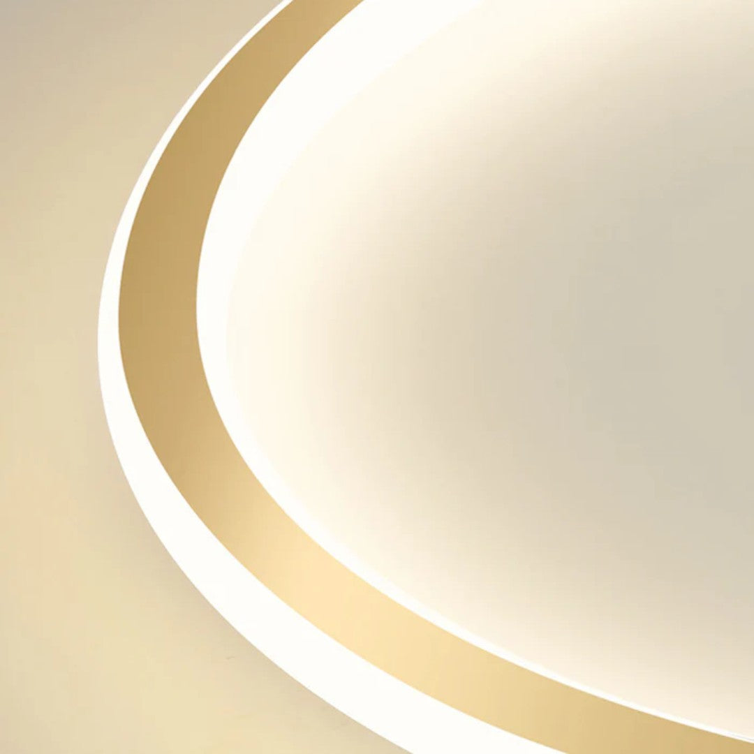 Minimalistyczna Okrągła Lampa Sufitowa LED do Sypialni – widok produktu 5 | Nuvira Home