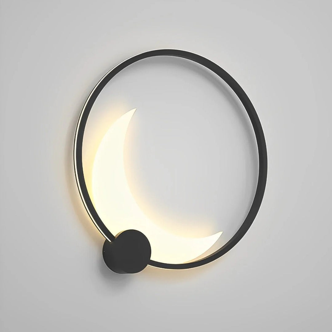 Minimalistyczna półksiężycowa lampa ścienna LED – widok produktu 9 | Nuvira Home