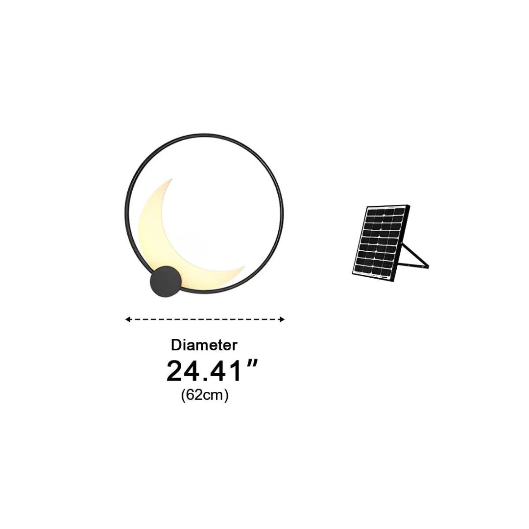 Minimalistyczna półksiężycowa lampa ścienna LED – widok produktu 12 | Nuvira Home