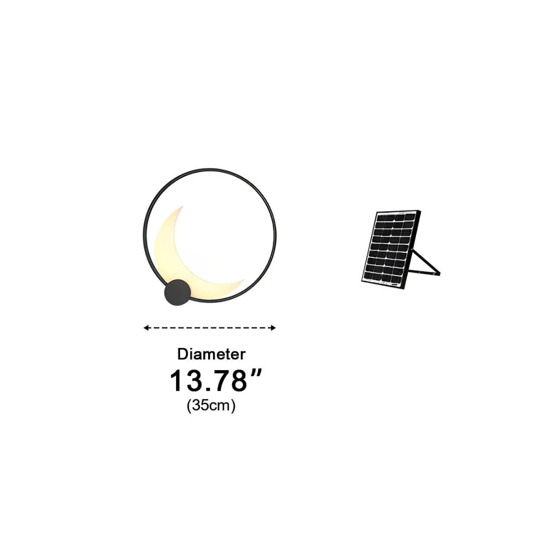 Minimalistyczna półksiężycowa lampa ścienna LED – widok produktu 13 | Nuvira Home
