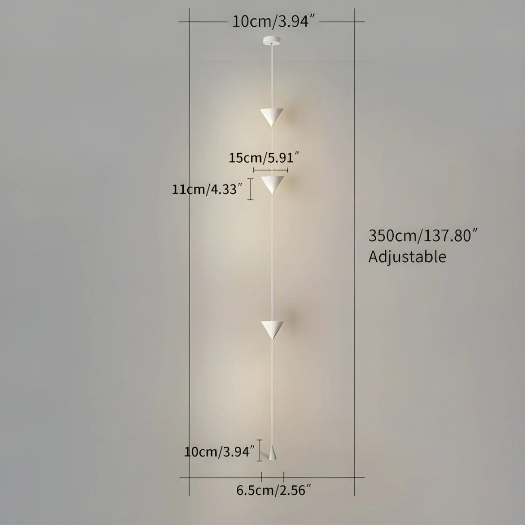 Minimalistyczna stożkowa lampa podłogowa – widok produktu 15 | Nuvira Home