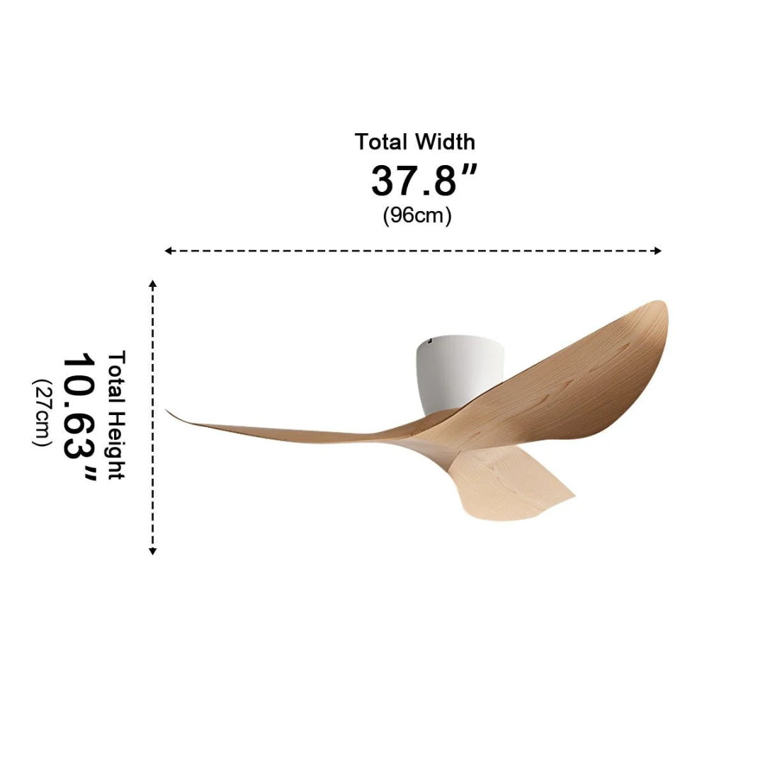 Minimalistyczny wentylator sufitowy z łopatkami – widok produktu 12 | Nuvira Home