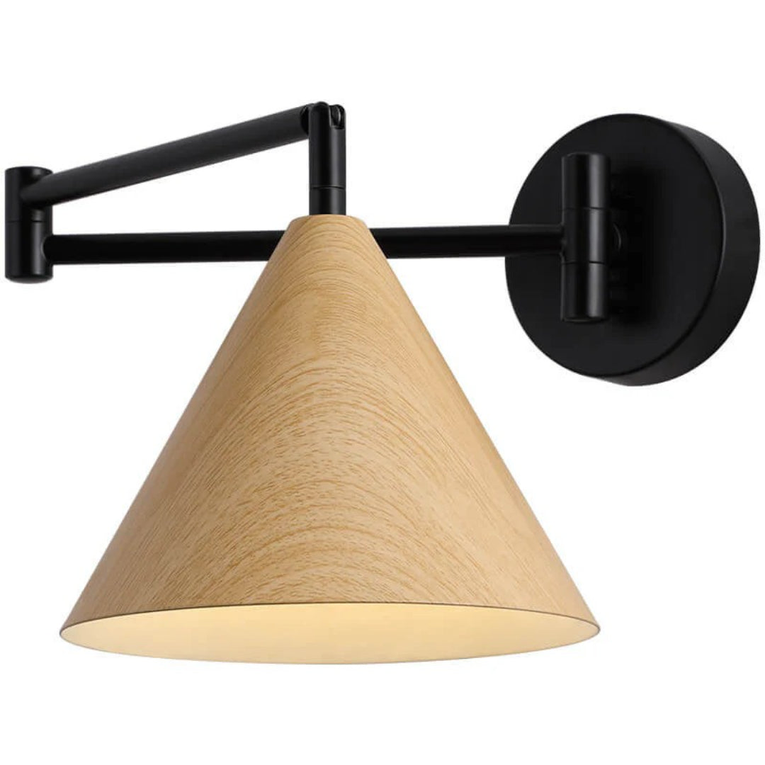 Nordycka drewniana stożkowa lampa ścienna – widok produktu 12 | Nuvira Home