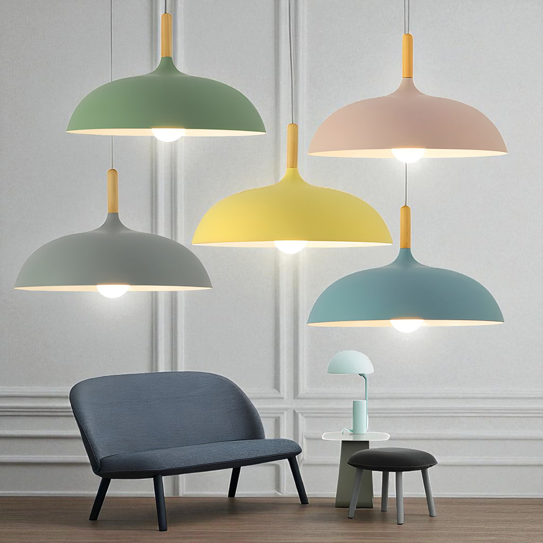 Nordycka Lampa Sufitowa Dębowa – Drewniana – widok produktu 4 | Nuvira Home