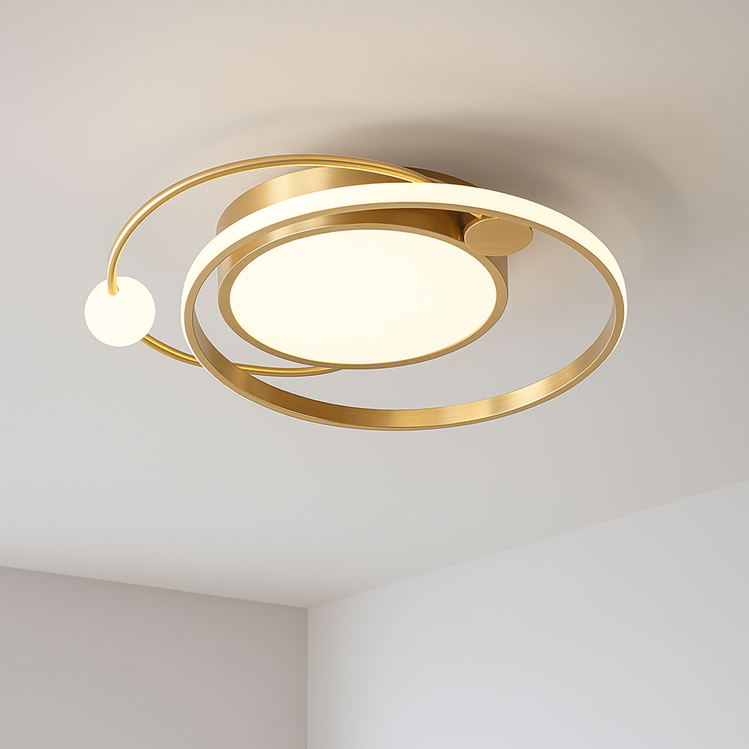 Nordycka Lampa Sufitowa LED – Okienna Okrągła – widok produktu 6 | Nuvira Home