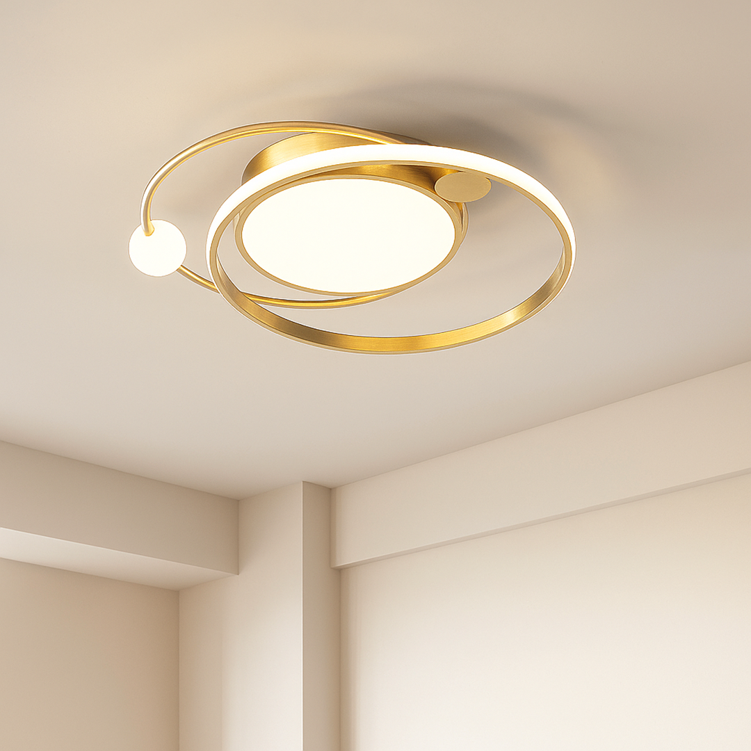 Nordycka Lampa Sufitowa LED – Okienna Okrągła – widok produktu 9 | Nuvira Home