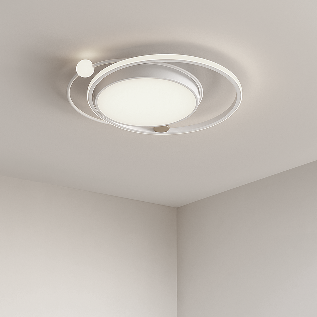 Nordycka Lampa Sufitowa LED – Okienna Okrągła – widok produktu 11 | Nuvira Home