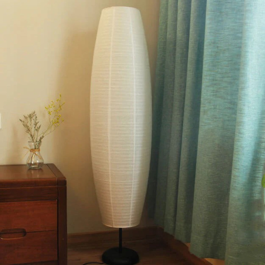 Nordycka papierowa kolumnowa lampa podłogowa – widok produktu 16 | Nuvira Home