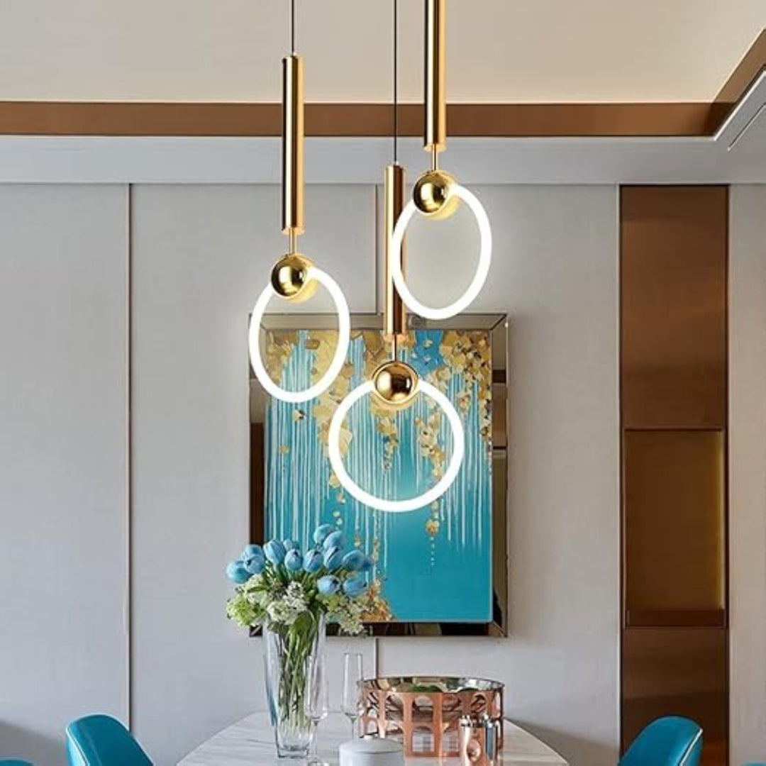 Nordycka pierścieniowa lampa wisząca LED – widok produktu 2 | Nuvira Home