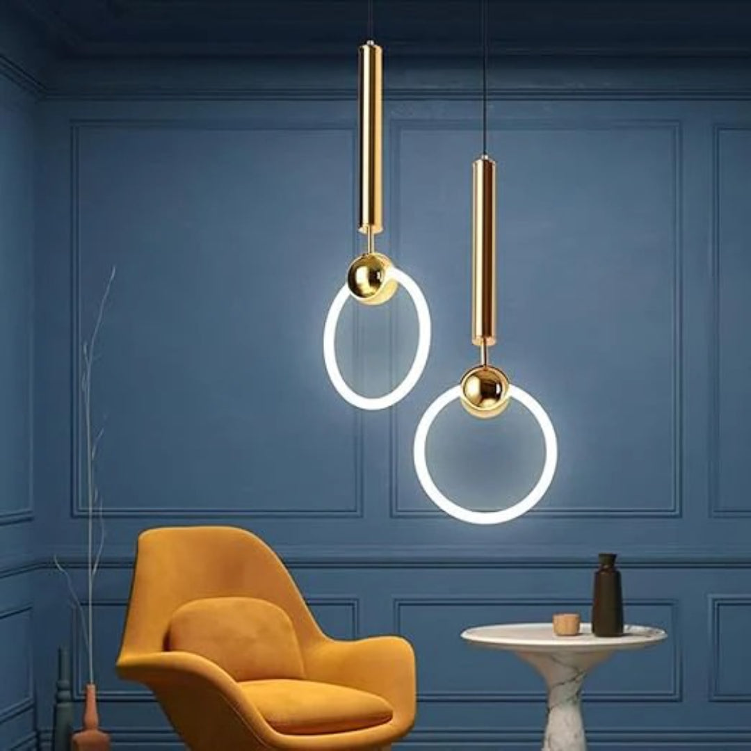 Nordycka pierścieniowa lampa wisząca LED – widok produktu 3 | Nuvira Home