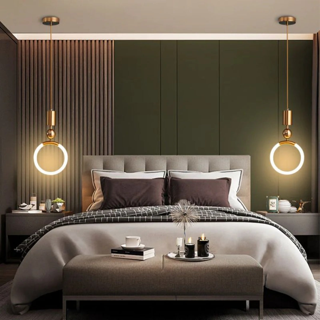 Nordycka pierścieniowa lampa wisząca LED – widok produktu 5 | Nuvira Home