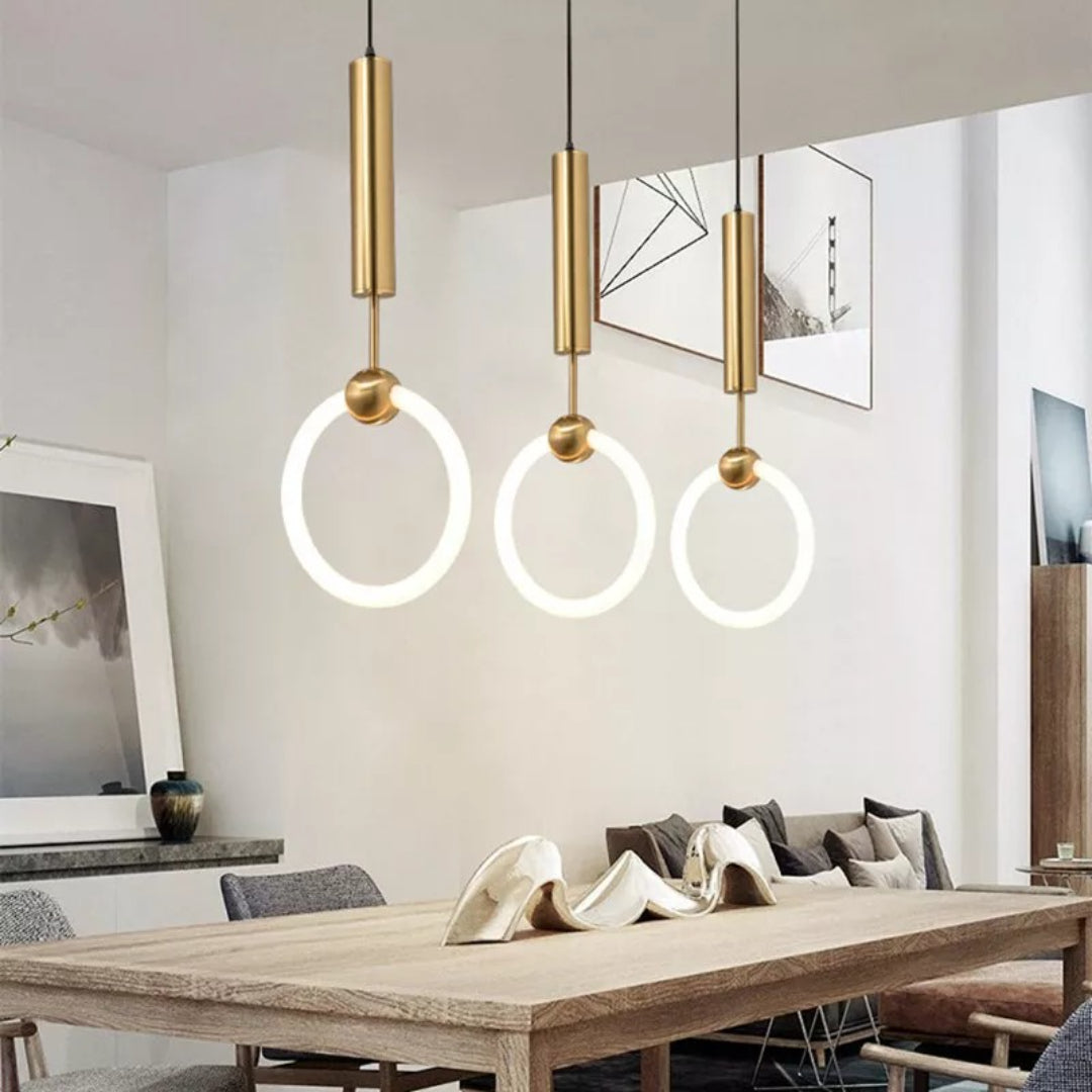 Nordycka pierścieniowa lampa wisząca LED – widok produktu 6 | Nuvira Home