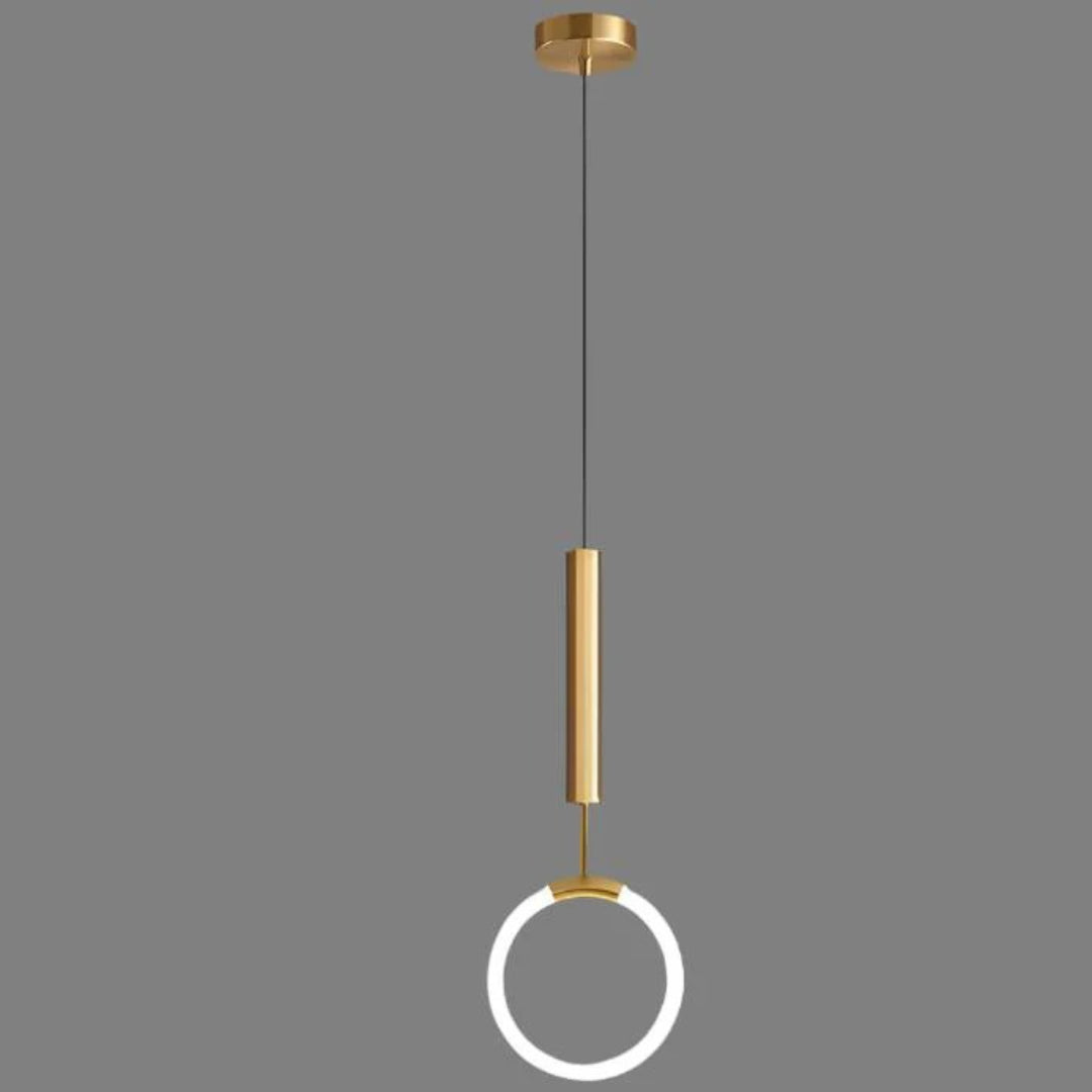 Nordycka pierścieniowa lampa wisząca LED – widok produktu 8 | Nuvira Home