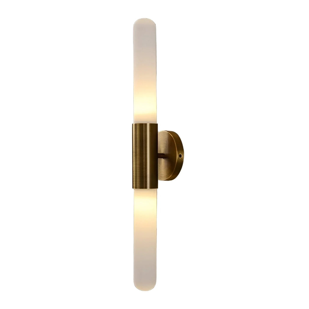 Nordycka szklano-mosiężna lampa ścienna – widok produktu 8 | Nuvira Home