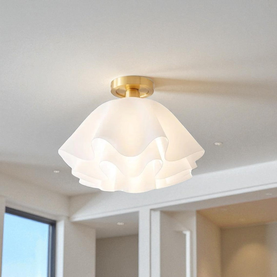 Nowoczesna Biała Lampa Sufitowa – Współczesny – widok produktu 1 | Nuvira Home