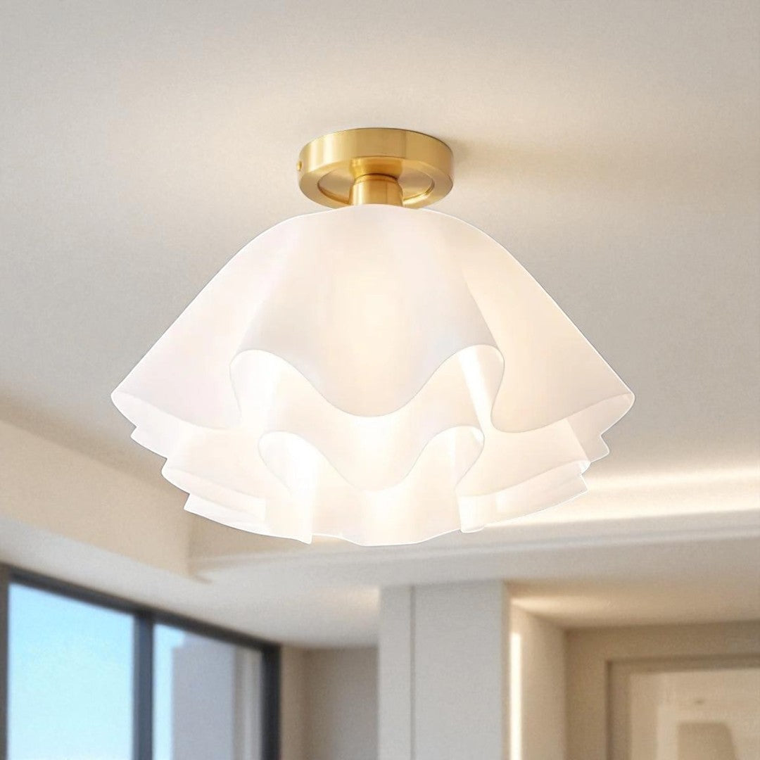 Nowoczesna Biała Lampa Sufitowa – Współczesny – widok produktu 4 | Nuvira Home