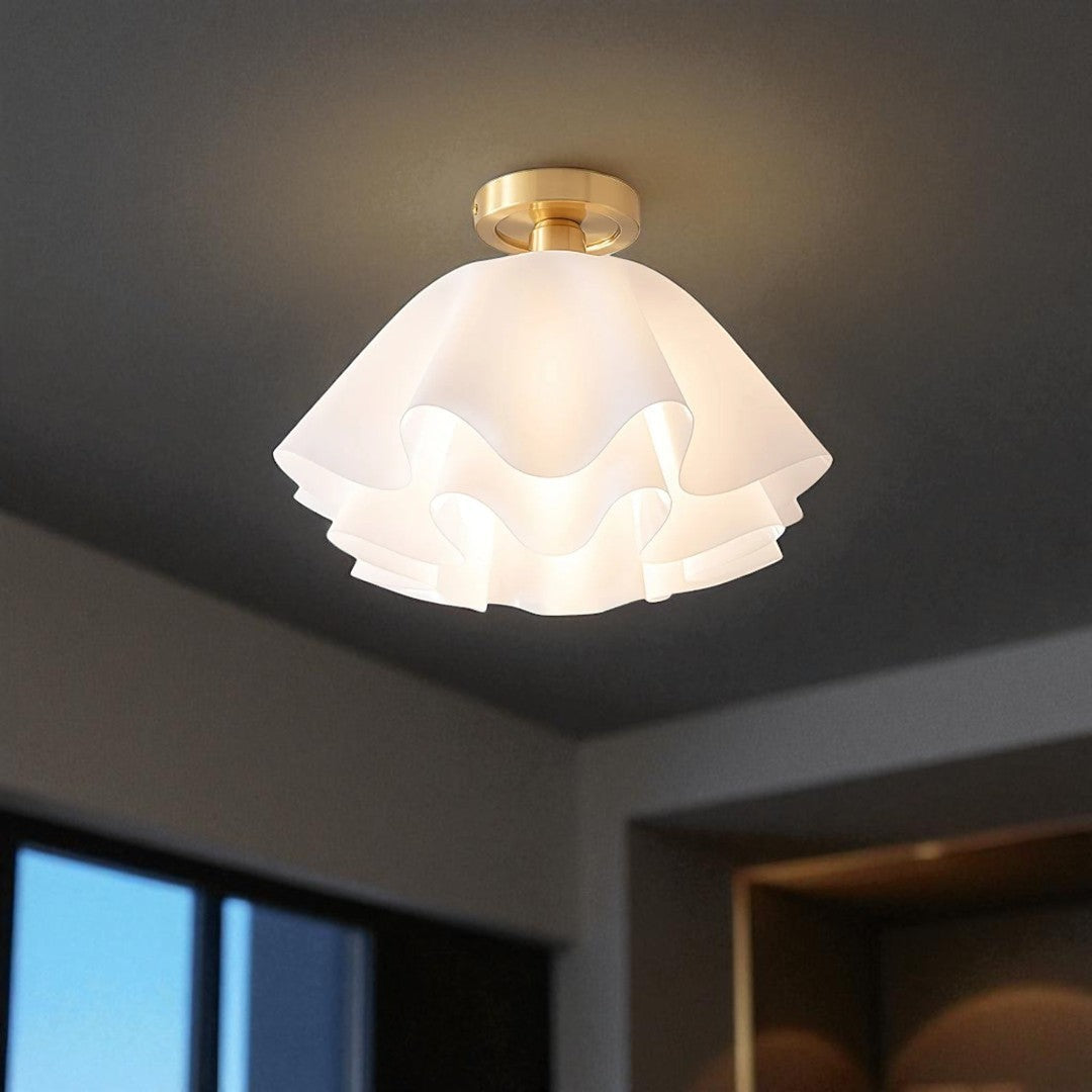 Nowoczesna Biała Lampa Sufitowa – Współczesny – widok produktu 6 | Nuvira Home