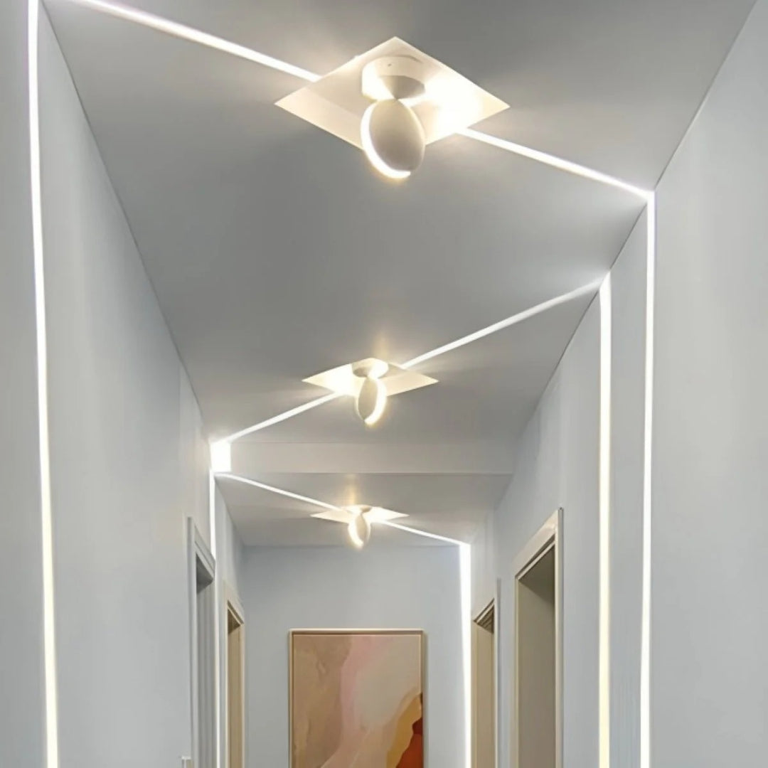 Nowoczesna lampa ścienna LED typu beam – widok produktu 1 | Nuvira Home