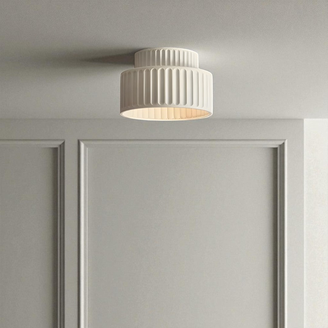 Nowoczesna lampa wisząca kolor kremowy – Elegancka – widok produktu 2 | Nuvira Home