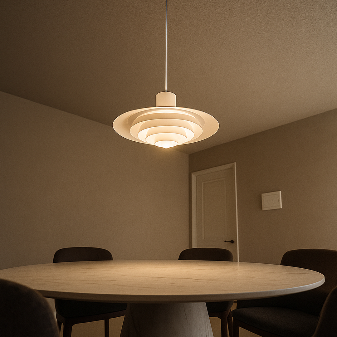Nowoczesna Lampa Wisząca Z Aluminium – Do Jadalni – widok produktu 2 | Nuvira Home