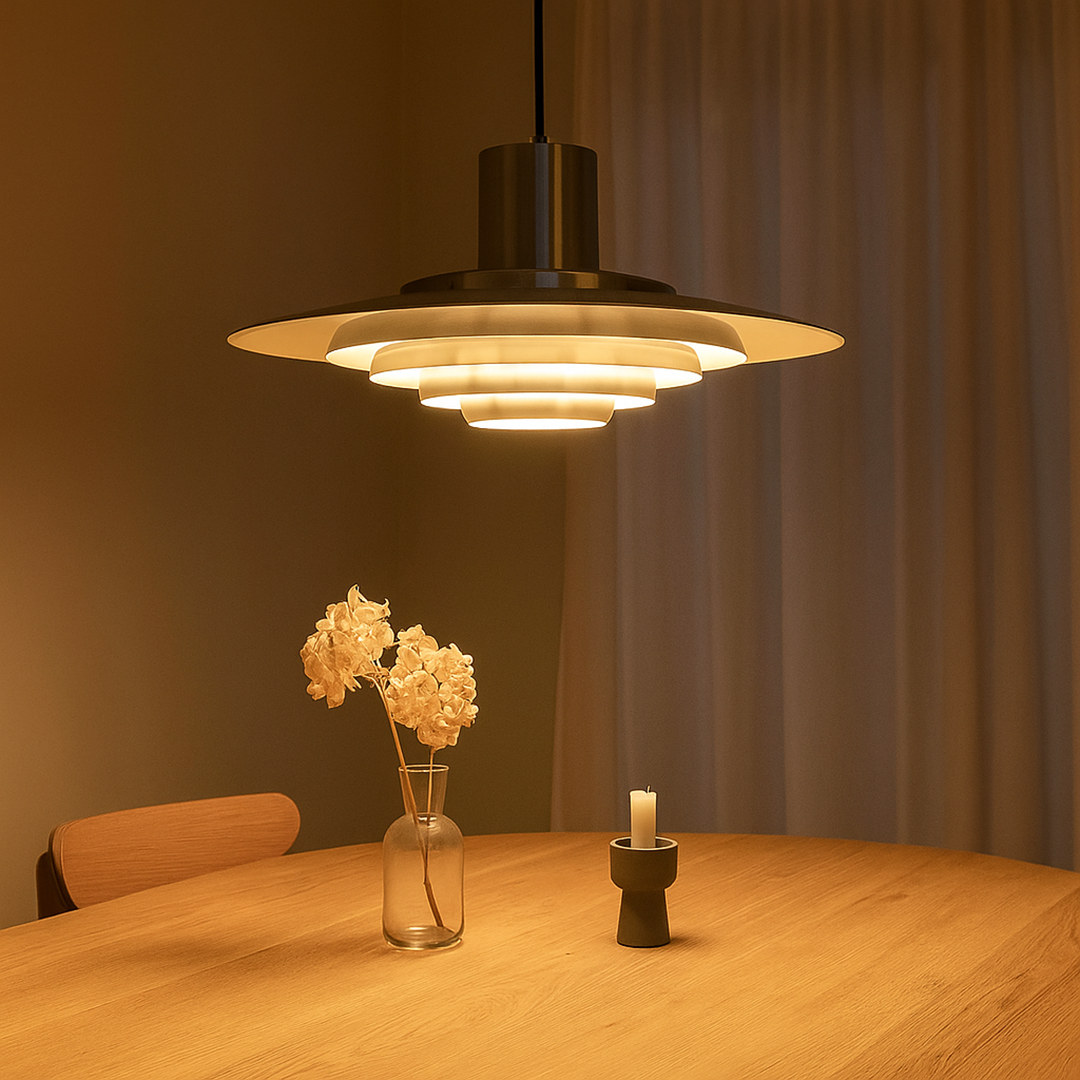 Nowoczesna Lampa Wisząca Z Aluminium – Do Jadalni – widok produktu 7 | Nuvira Home