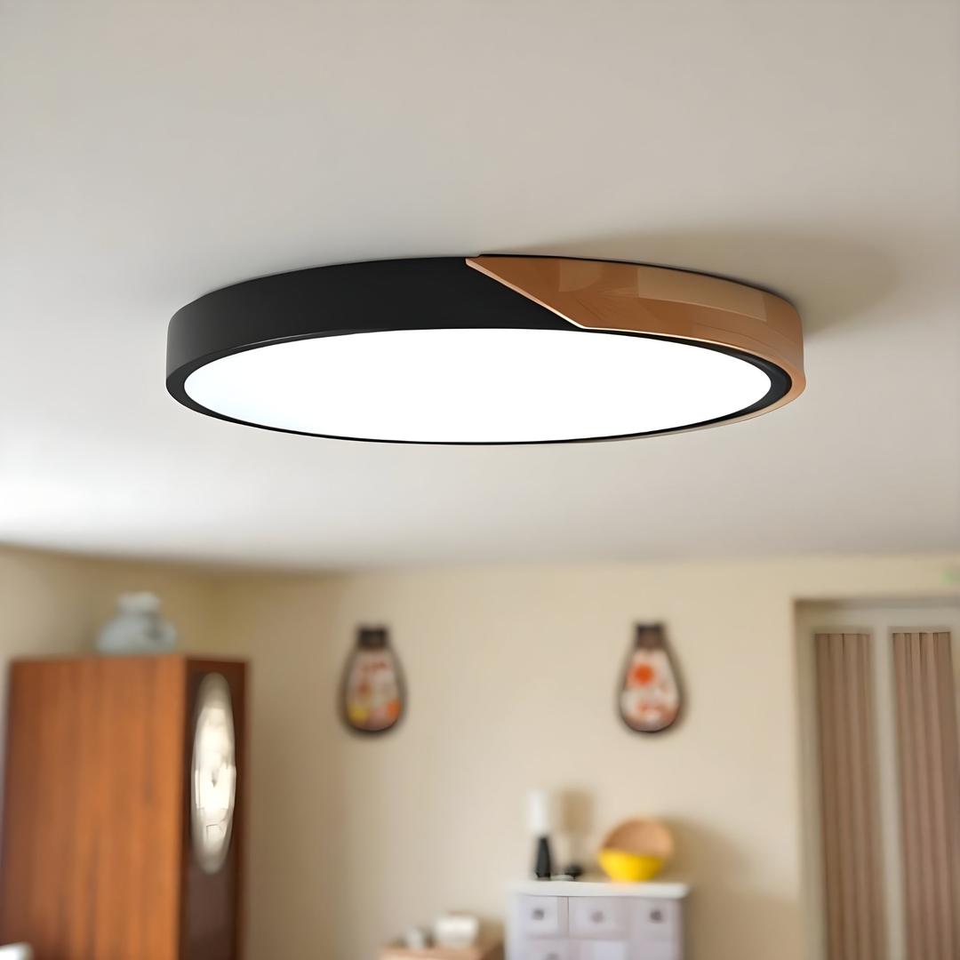 Nowoczesna Natynkowa Lampa Sufitowa – Okrągła – widok produktu 7 | Nuvira Home