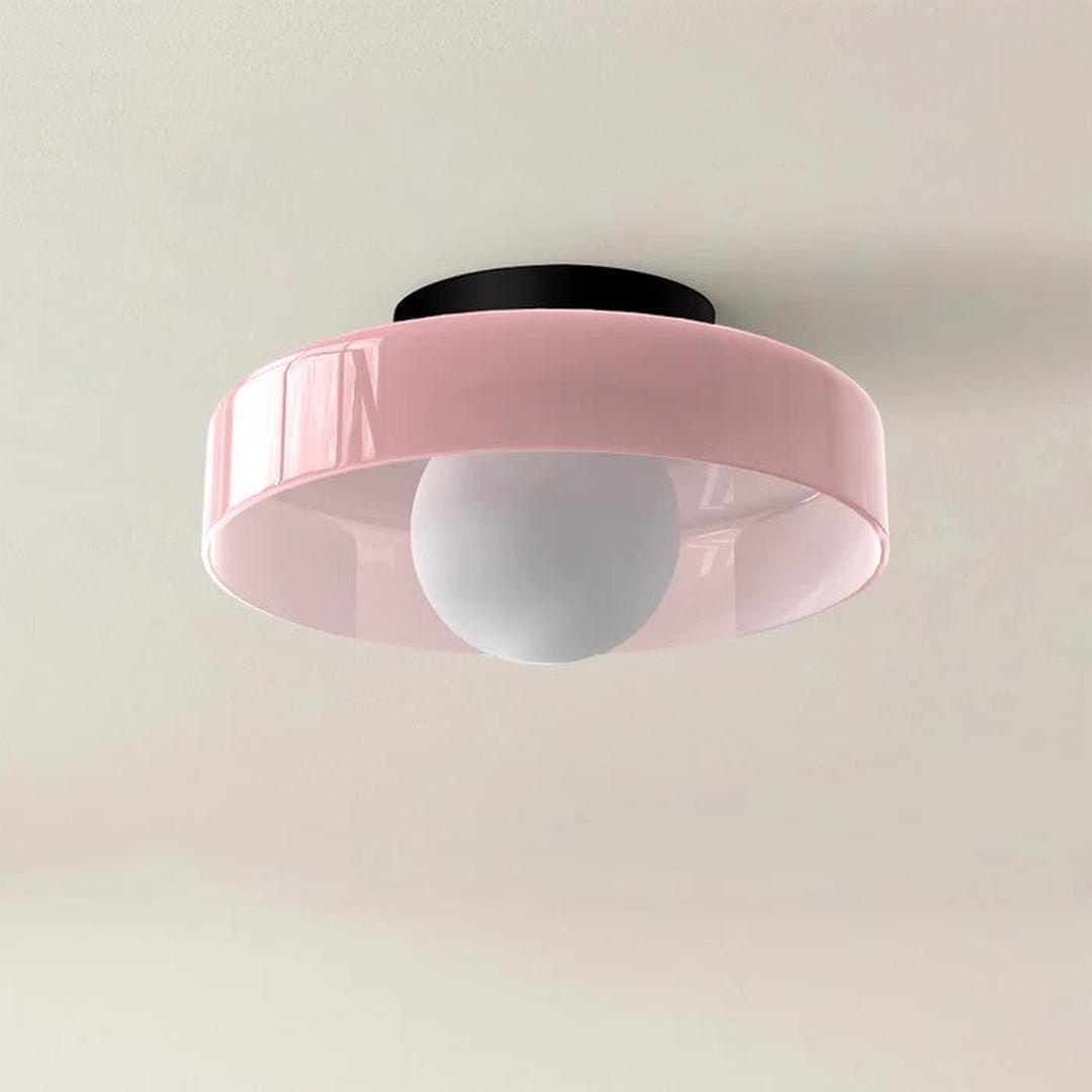 Nowoczesna Okrągła Lampa Sufitowa do Kuchni z Wbudowanym Oświetleniem LED – widok produktu 9 | Nuvira Home
