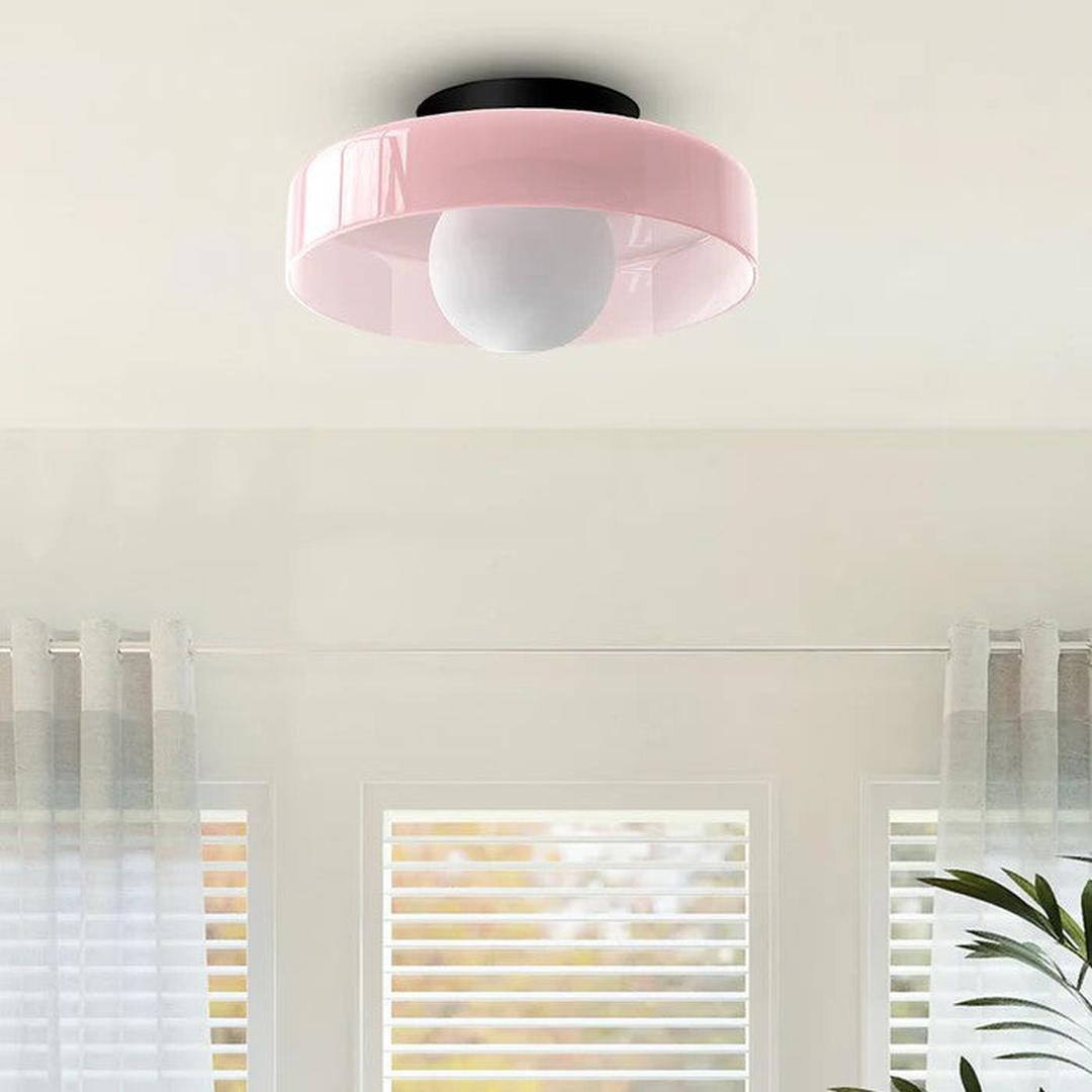 Nowoczesna Okrągła Lampa Sufitowa do Kuchni z Wbudowanym Oświetleniem LED – widok produktu 14 | Nuvira Home