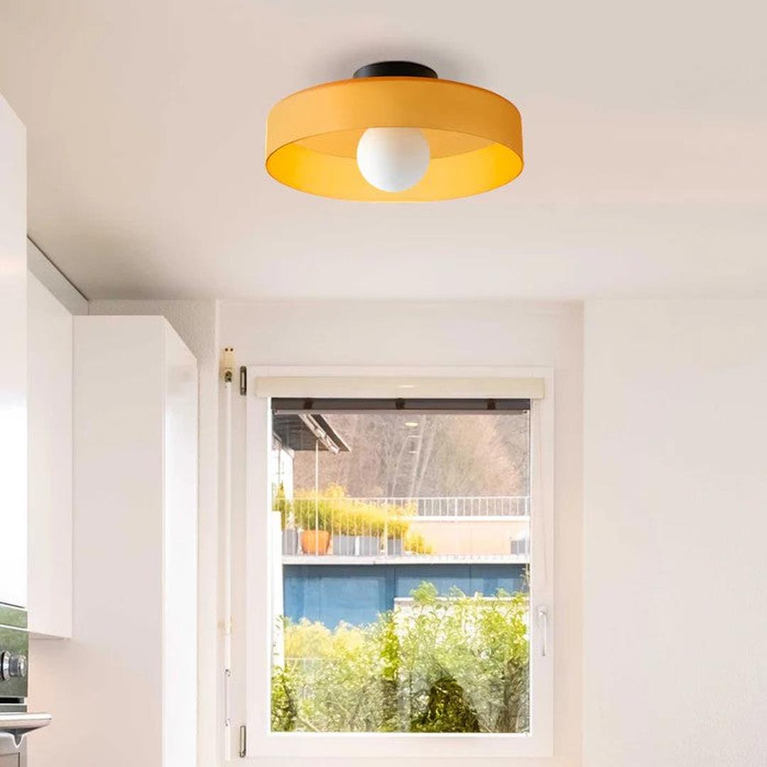 Nowoczesna Okrągła Lampa Sufitowa do Kuchni z Wbudowanym Oświetleniem LED – widok produktu 15 | Nuvira Home