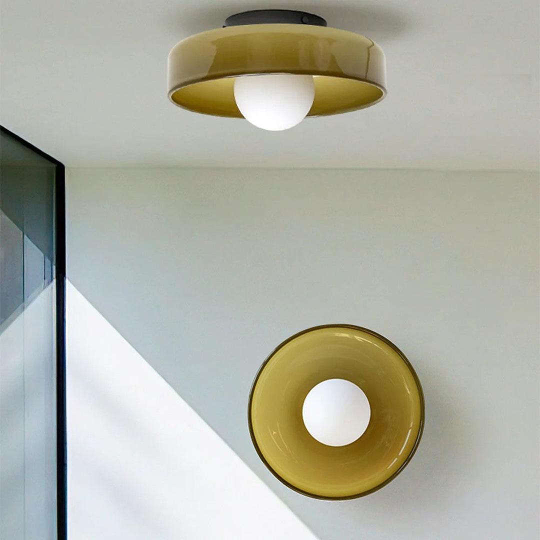 Nowoczesna Okrągła Lampa Sufitowa do Kuchni z Wbudowanym Oświetleniem LED – widok produktu 25 | Nuvira Home