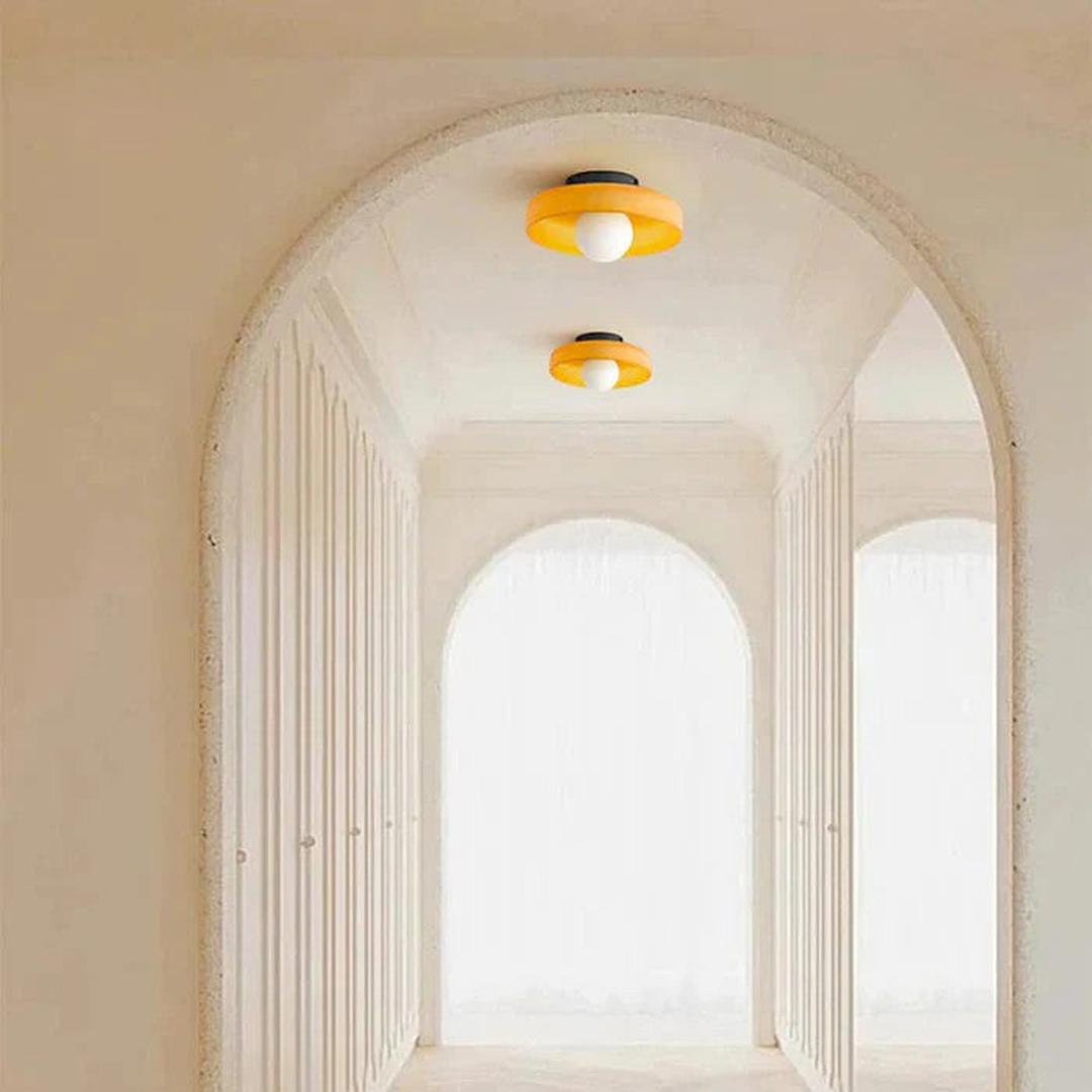 Nowoczesna Okrągła Lampa Sufitowa do Kuchni z Wbudowanym Oświetleniem LED – widok produktu 27 | Nuvira Home