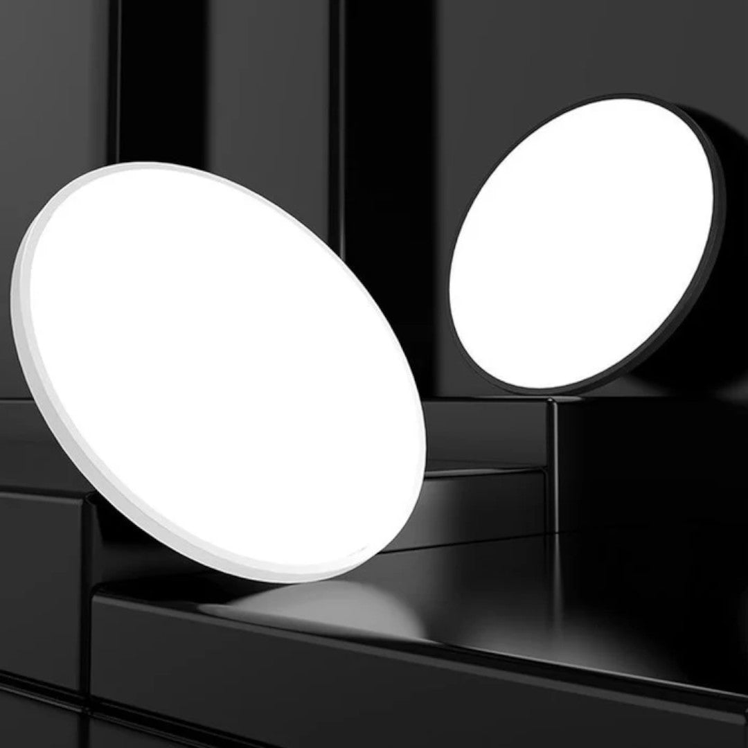 Nowoczesna Okrągła Lampa Sufitowa z Minimalistycznym Designem LED – widok produktu 5 | Nuvira Home