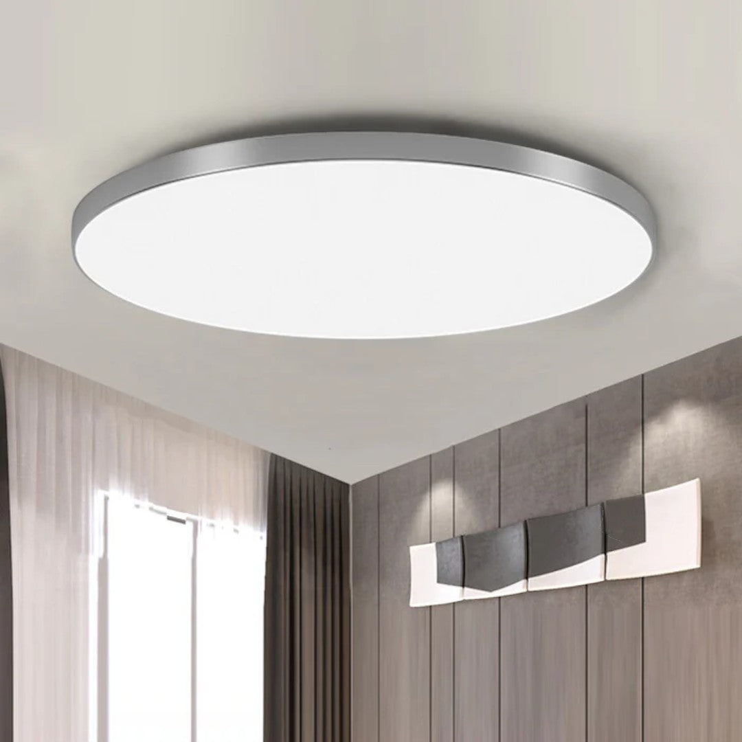 Nowoczesna Okrągła Lampa Sufitowa z Minimalistycznym Designem LED – widok produktu 7 | Nuvira Home