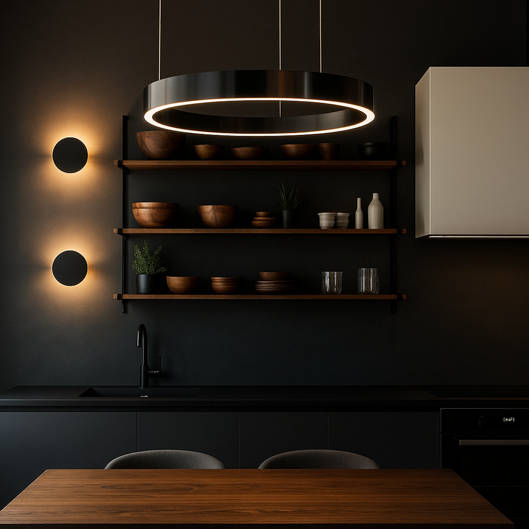 Nowoczesna Okrągła Lampa Wisząca – LED Oświetlenie – widok produktu 5 | Nuvira Home
