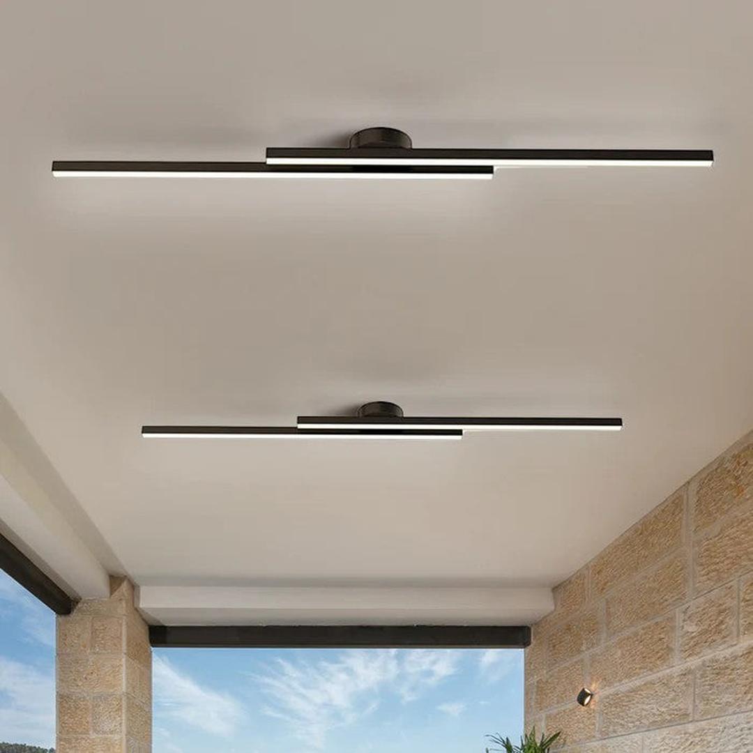 Nowoczesna Podłużna Lampa Sufitowa z Aluminium z Oświetleniem LED – widok produktu 10 | Nuvira Home