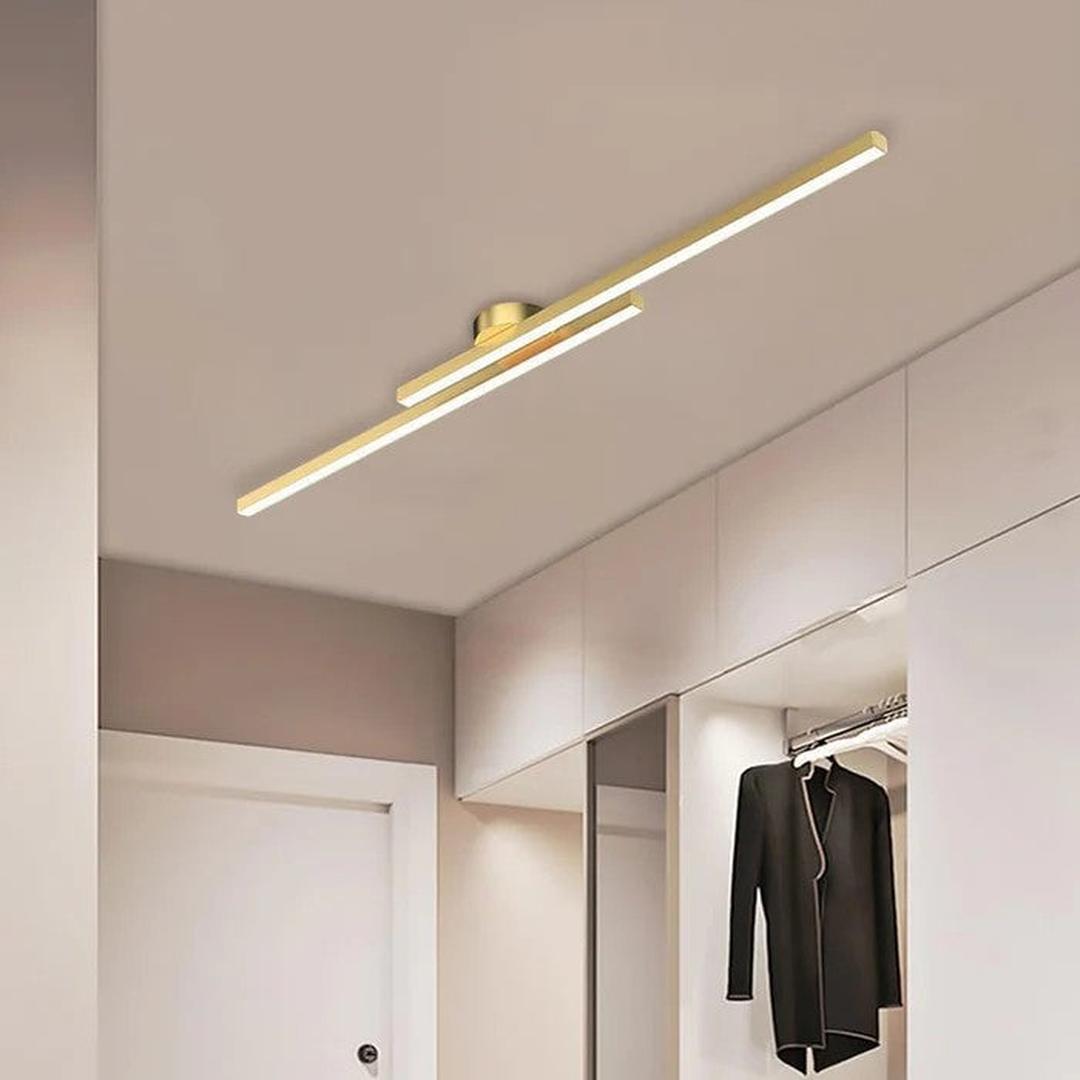 Nowoczesna Podłużna Lampa Sufitowa z Aluminium z Oświetleniem LED – widok produktu 15 | Nuvira Home