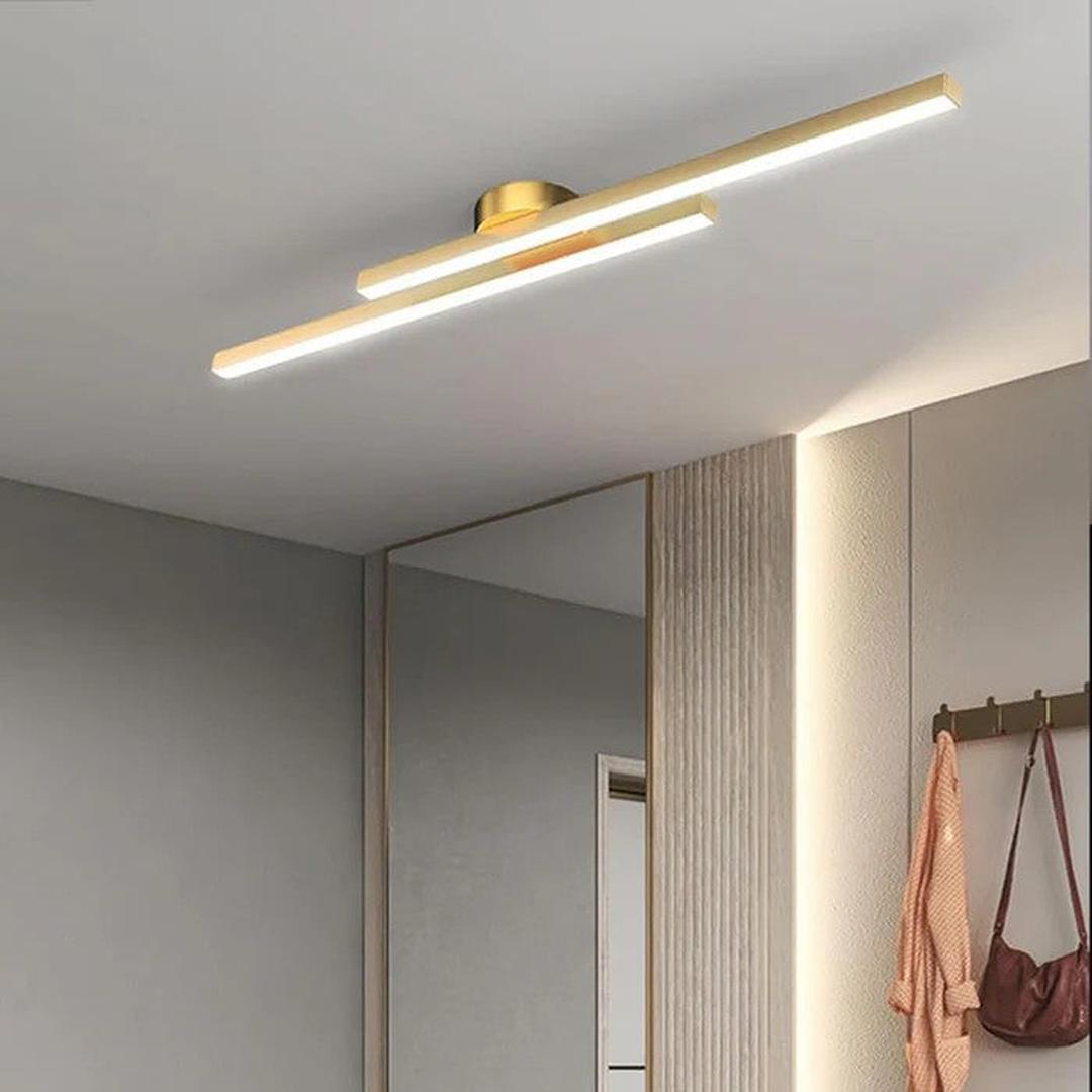 Nowoczesna Podłużna Lampa Sufitowa z Aluminium z Oświetleniem LED – widok produktu 16 | Nuvira Home