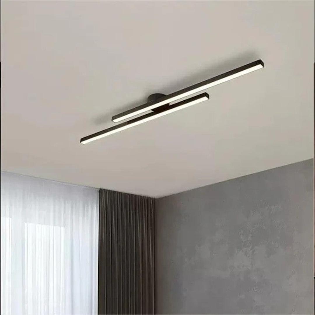 Nowoczesna Podłużna Lampa Sufitowa z Aluminium z Oświetleniem LED – widok produktu 17 | Nuvira Home