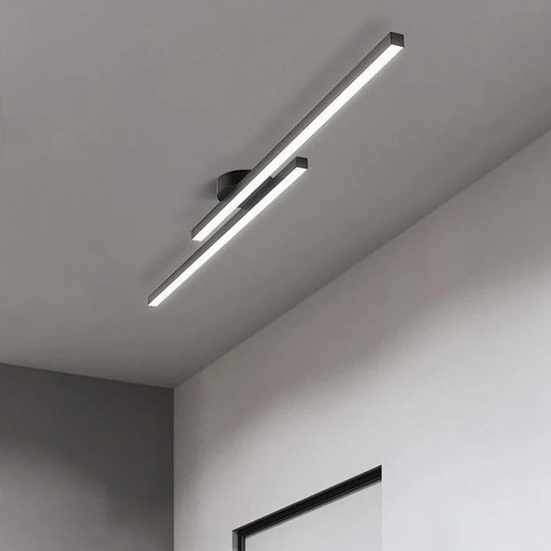 Nowoczesna Podłużna Lampa Sufitowa z Aluminium z Oświetleniem LED – widok produktu 23 | Nuvira Home