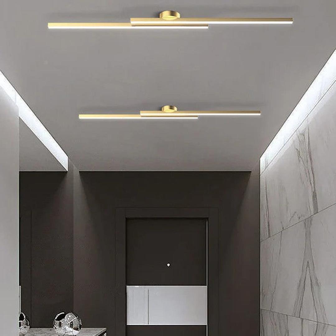 Nowoczesna Podłużna Lampa Sufitowa z Aluminium z Oświetleniem LED – widok produktu 26 | Nuvira Home