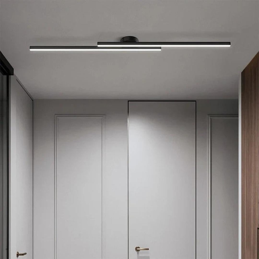 Nowoczesna Podłużna Lampa Sufitowa z Aluminium z Oświetleniem LED – widok produktu 27 | Nuvira Home