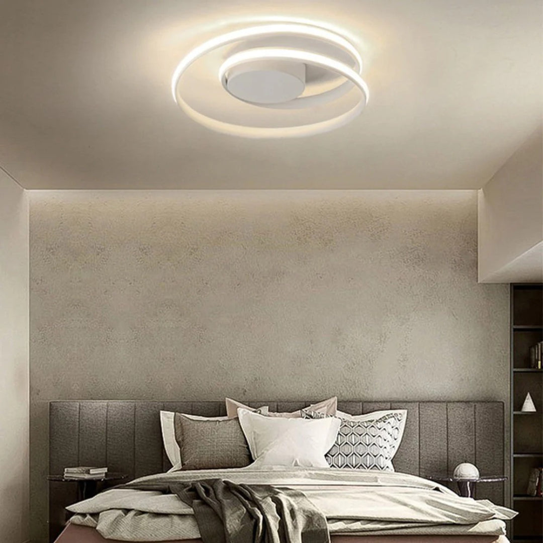 Nowoczesna sufitowa lampa pierścieniowa z żelaza – widok produktu 6 | Nuvira Home