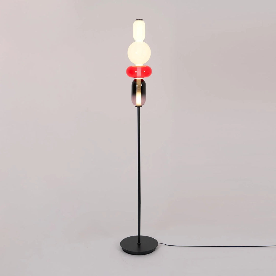 Nowoczesna szklana lampa podłogowa – widok produktu 8 | Nuvira Home