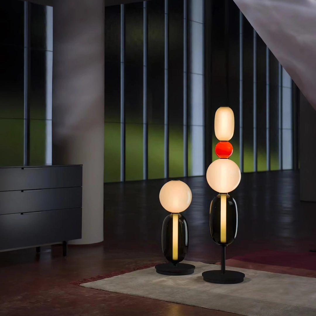 Nowoczesna szklana lampa podłogowa – widok produktu 11 | Nuvira Home