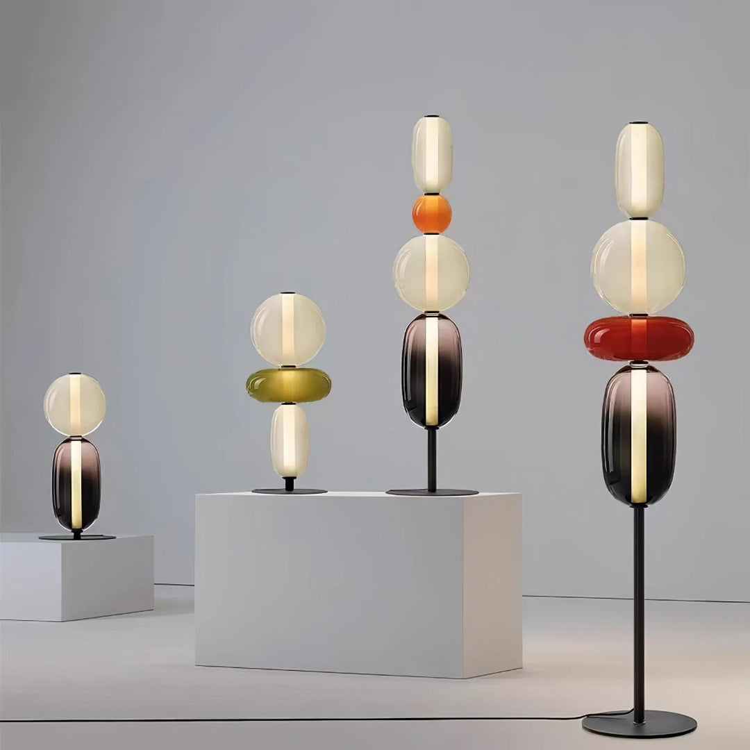 Nowoczesna szklana lampa podłogowa – widok produktu 21 | Nuvira Home