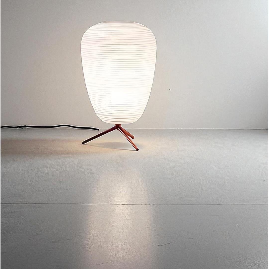 Nowoczesna szklana lampa stołowa – Miękkie światło – widok produktu 6 | Nuvira Home
