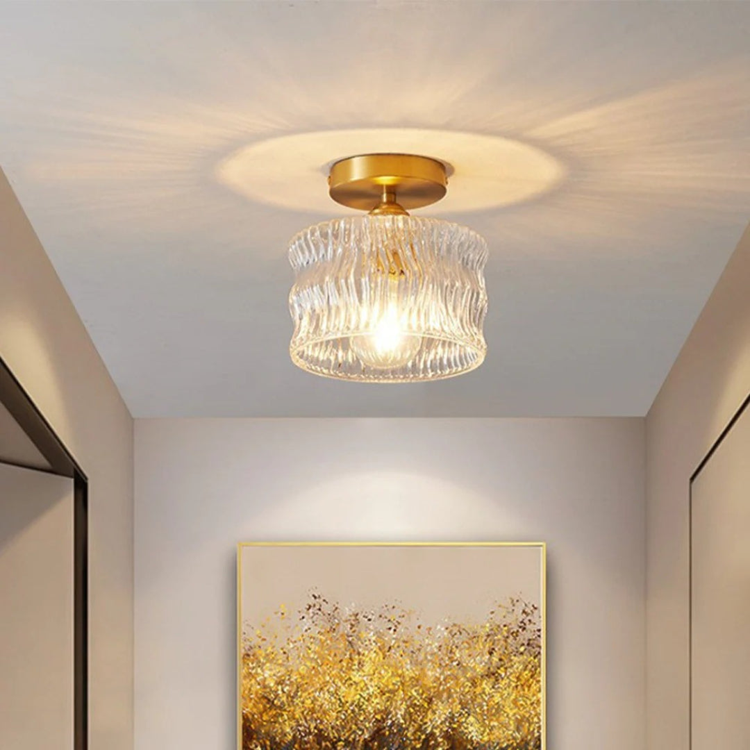 Nowoczesna szklana lampa sufitowa – widok produktu 1 | Nuvira Home