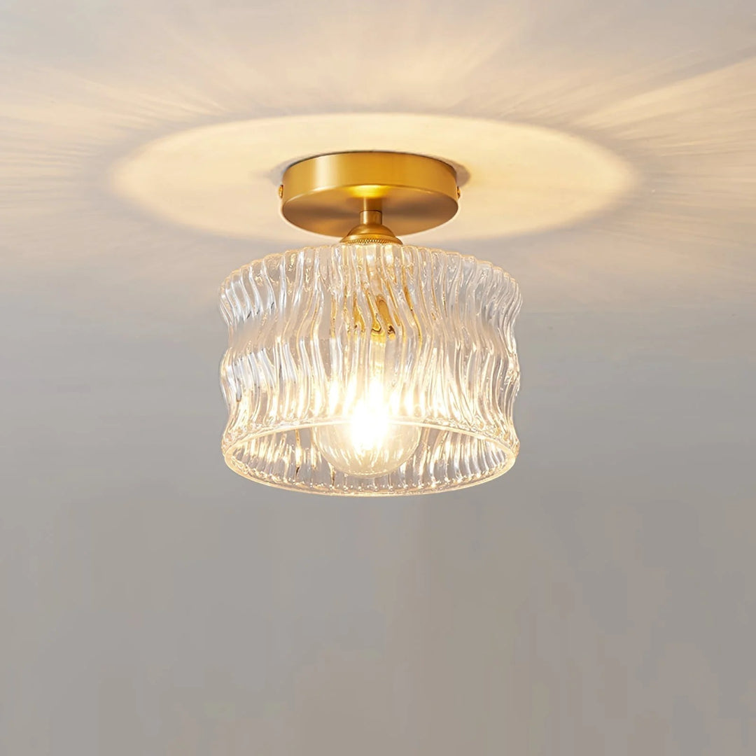 Nowoczesna szklana lampa sufitowa – widok produktu 4 | Nuvira Home